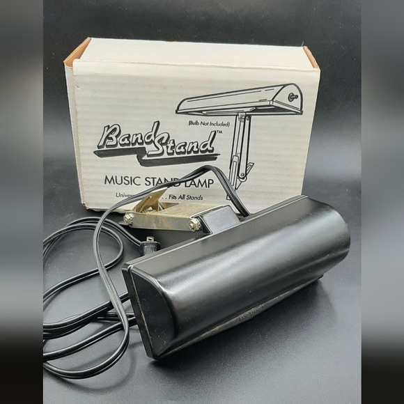 BLS-1 Universal Band Stand Music Stand Lamp Vintage Clip-On Style In Box Works - Picture 1 of 7